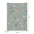 Wickelauflage grün, Motiv Bauernhof, 50 x 70 cm rotho babydesign