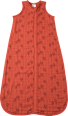 Schlafsack 0,5 TOG aus Musselin mit Löwen-Muster, rotbraun, 130 cm ALANA