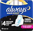 Binden Maxi Night mit Flügeln  always
