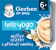 hello yogo mléčný dezert s příchutí vanilky 4x100g Gerber