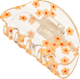 Haarklammer mit Blumen, transparent LANGHAARMÄDCHEN