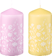 Svijeća s cvjetnim uzorkom 120/58, više vrsta  Profissimo
