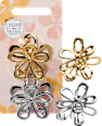 Haarklammern Blumen, Gold- & Silberoptik Langhaarmädchen
