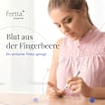 Hormoncheck nach Eisprung – Bluttest mit Laboranalyse für Zuhause fertia health