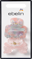Haarklammern midi, rosa/bunt marmoriert ebelin
