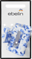 Haarklammer Keramik-Optik, blau/weiß ebelin