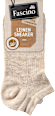 Sneakersocken mit Leinen beige Gr. 35-38 Fascino