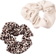 Scrunchie beżowe i w panterkę ebelin