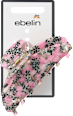 Haarklammer gesprenkelt, schwarz/rosa ebelin