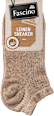 Sneakersocken mit Leinen braun Gr. 35-38 Fascino