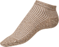 Sneakersocken mit Leinen braun Gr. 35-38 Fascino