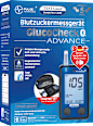 GlucoCheck ADVANCE Blutzuckermessgerät mit Sprachausgabe Testa med
