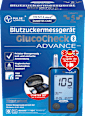 GlucoCheck ADVANCE Blutzuckermessgerät mit Sprachausgabe Testa med