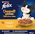 Trockenfutter Katze mit Huhn & Truthahn - doppelt lecker delicieux duos Felix