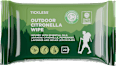 Vlhčené utierky proti komárom a kliešťom Outdoor Citronella  TICKLESS