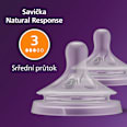 Биберони за шише Natural, поток 3 PHILIPS AVENT
