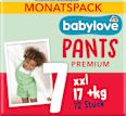 Plienkové nohavičky Premium - veľ. 7 xxl (17+ kg) Monats Pack babylove