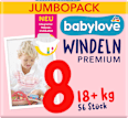 Pannolini premium taglia 8 (18+ kg), confezione Jumbo babylove