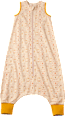 Schlafsack mit Beinen 1 TOG mit Bären-Muster, beige, 110 cm ALANA