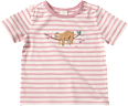 T-Shirt mit Faultier-Motiv, rosa + weiß, Gr. 86 ALANA