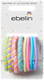 Haargummis geflochten, bunt ebelin