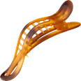Haarklemme, braun ebelin