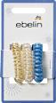 Spiralhaargummis weiß/blau/gold ebelin