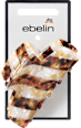 Haarklammer gestreift, weiß/braun ebelin