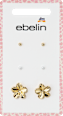 Ohrstecker mit Blumen & Perlen, Gold-Optik ebelin