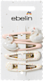 Haarclips mit Schwänen & Kronen, rosa ebelin