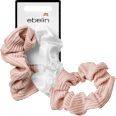 Scrunchies Stickerei, rosa/weiß ebelin