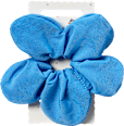 Scrunchie Blumenform, blau ebelin
