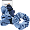 Scrunchies Satin-Optik, blau ebelin