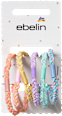 Haargummis geflochten, bunt ebelin