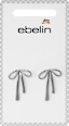 Ohrstecker Schleifen, Silber-Optik ebelin
