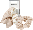 Scrunchies mit Glitzer, creme/beige ebelin