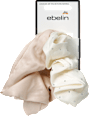 Scrunchies mit Glitzer, creme/beige ebelin