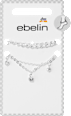 Fußketten mit Strass, Silber-Optik ebelin