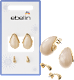 Ohrstecker Tropfenform, Gold-Optik ebelin