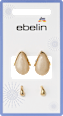 Ohrstecker Tropfenform, Gold-Optik ebelin