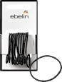 Haargummis dünn, schwarz ebelin