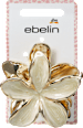 Haarklammer Blume, weiß/Gold-Optik ebelin