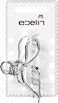 Haarklammer Schleife, Silber-Optik ebelin