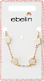 Armband mit Blumen, Gold-Optik ebelin