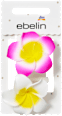 Haargummis Frangipani-Blumen, rosa/weiß ebelin