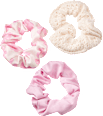 Scrunchies creme/rosa ebelin