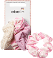 Scrunchies creme/rosa ebelin
