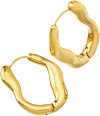Creolen organische Form wasserfest, Gold-Optik ebelin