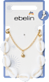 Fußketten mit Muscheln, Gold-Optik ebelin