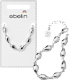 Armband Tropfen, Silber-Optik ebelin